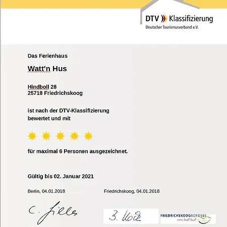 Сasa de vacaciones Exklusives _ferienhaus Watt_n Hus Friedrichskoog-Spitz